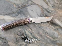 George Trout Custom Fixed Blade Knife With Original Sheath