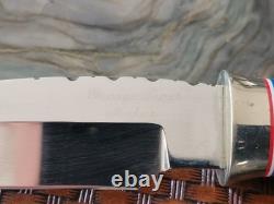 George Trout Custom Fixed Blade Knife With Original Sheath