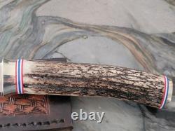 George Trout Custom Fixed Blade Knife With Original Sheath
