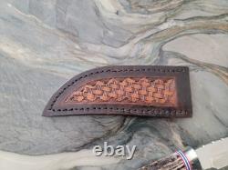 George Trout Custom Fixed Blade Knife With Original Sheath
