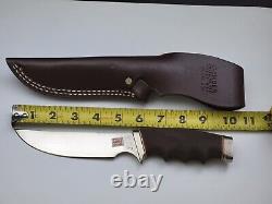Gerber 525CG Heavy Duty Hunting Knife Cushiongrip Handle + Leather Sheath