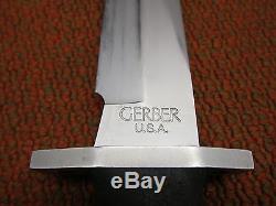 Gerber Bmf 13.5 Fixed Blade Hunting Survival Knife & Sheath With Stone