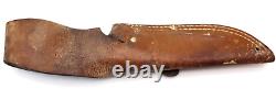 Gerber Model 525 Fixed Blade Knife with Leather Sheath Portland Oregon Wood