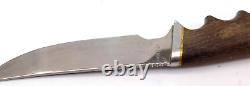 Gerber Model 525 Fixed Blade Knife with Leather Sheath Portland Oregon Wood