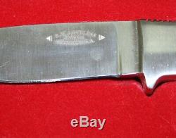 Gerber R. W. Loveless Designed Dropped Hunter Fixed Blade Knife & Sheath Vintage
