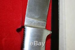 Gerber R. W. Loveless Designed Dropped Hunter Fixed Blade Knife & Sheath Vintage