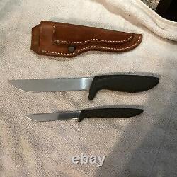 Gerber Shorty And Pixie Vintage Combo Knife Set With Original Sheath