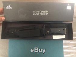 Gerber USA Watson Harsey Silver Trident Combat Fighting Bowie Hunt Knife In Box