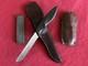 Gerber Vintage Shorty Knife-with Original Sheath- & Vintage Sharpening Stone