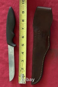 Gerber Vintage Shorty Knife-with Original Sheath- & Vintage Sharpening Stone