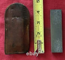 Gerber Vintage Shorty Knife-with Original Sheath- & Vintage Sharpening Stone