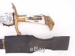 German Dagger Prussian Hunting Forestry Cutlass Sword Knife! Eagle Head Pommel