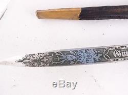 German Dagger Prussian Hunting Forestry Cutlass Sword + Skinning Knife NICE