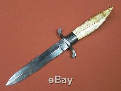 German Germany Antique 19 Century HERRFURTH Hunting Fighting Knife with Sheath