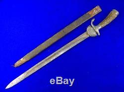 German Germany WW1 Period Hunting Knife Dagger Short Sword with Scabbard