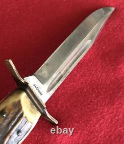 German Vintage Hunting Knife Rare Early Example 70+ Years Old Custom Sheath