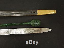 German WWI-WWII Clam Shell Hunting Forestry Dagger Knife Sword Original Rare