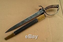 German hunting forestry dagger cutlass knife sword WEYERSBERG Solingen