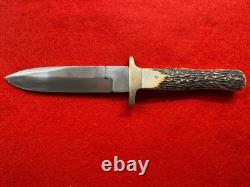 Good Vintage Joseph Rodgers Stag Grip Hunting Or Fighting Knife (389)