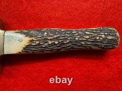 Good Vintage Joseph Rodgers Stag Grip Hunting Or Fighting Knife (389)