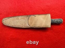 Good Vintage Joseph Rodgers Stag Grip Hunting Or Fighting Knife (389)