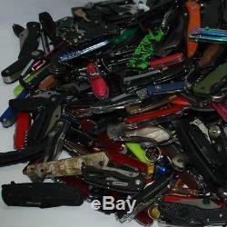 Grab Bag Lot of 10 TSA Confiscated Pocket Knives Various Brands Treasure Hunt