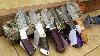 Gut Hook Knives From Dkc Knives Damascus Steel Hunting Bower Folding Dkc Knives