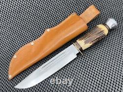 Gutmann Cutlery Solingen Stag Fixed Blade Hunting Knife