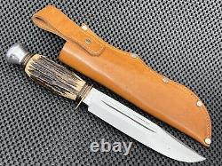 Gutmann Cutlery Solingen Stag Fixed Blade Hunting Knife