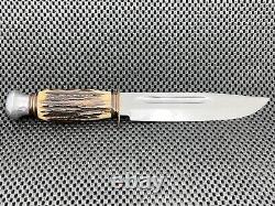 Gutmann Cutlery Solingen Stag Fixed Blade Hunting Knife