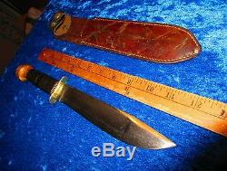 HUGE, 12 IN. MARBLES, Vintage, 1918-45's, Hunting Knife, STAG POMMEL