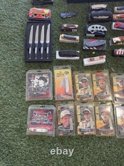 HUGE Knife Lot 60+ Knives Pocketknives, Bowie knives etc. See Photos! FREE SHIP