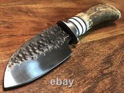 Hammer & Tine H&T Elk Fixed Blade Knife + New Leather Sheath