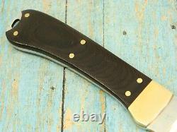 Hand Made Custom Robert Bob Hansen USA Fixed Blade Micarta Hunting Knife Knives