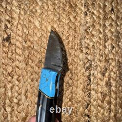 Hand Made Knife! Super Sharp And Vary Durable! Used Once. Real Leather Shaft