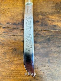 Handcrafted Finnish Sami Knife J. Marttiini Blade Birch Wood Handle gift F North