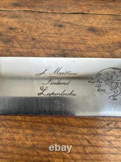 Handcrafted Finnish Sami Knife J. Marttiini Blade Birch Wood Handle gift F North