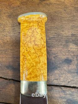 Handcrafted Finnish Sami Knife J. Marttiini Blade Birch Wood Handle gift F North