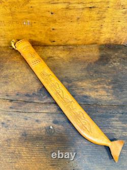 Handcrafted Finnish Sami Knife J. Marttiini Blade Birch Wood Handle gift F North