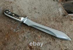 Handcrafted White Hunter Inspired Stag Handle Stainless Steel Hunting Knife