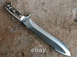 Handcrafted White Hunter Inspired Stag Handle Stainless Steel Hunting Knife