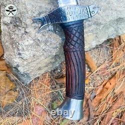 Handmade 22 inch Fish Guard Sword, Ready To Use Fixed Blade Knife, Special Gift