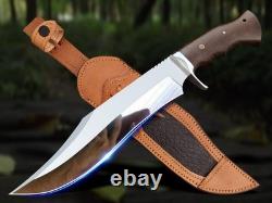 Handmade D2 Steel 13 Bowie Knife With Sheath For Camping Hunting & outdoor use