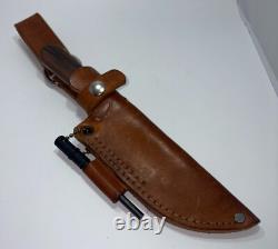 Handmade HC Bushcraft Survival Knife with Scandi Edge Grind Custom Vintage