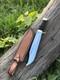 Handmade SS Bowie Knife Polished Blade with Sheath Hunting Outdoor Gift for Him