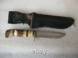 Harry Morseth vintage stag hunting knife