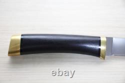 Hattori 3717 VG-10 Tanto Fixed Blade Knife Ebony Wood Handle Seki Japan M18