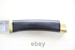 Hattori 3717 VG-10 Tanto Fixed Blade Knife Ebony Wood Handle Seki Japan M18