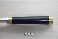 Hattori 3717 VG-10 Tanto Fixed Blade Knife Ebony Wood Handle Seki Japan M18