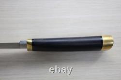 Hattori 3717 VG-10 Tanto Fixed Blade Knife Ebony Wood Handle Seki Japan M18